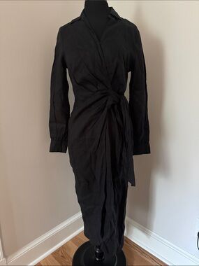 magaschoni linen wrap dress Magaschoni | Dresses | Linen Wrap Dress